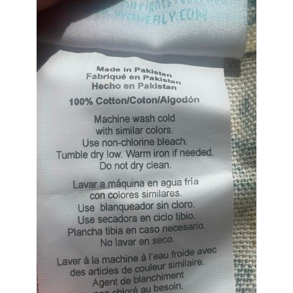 Waverly Moonlight Medallion Curtain Valance 51” long 20” Wide Metallic Abstract - Picture 6 of 8